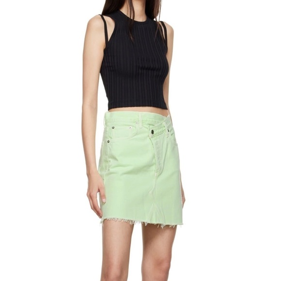 AGOLDE Criss Cross Mini Denim Skirt - Picture 10 of 15